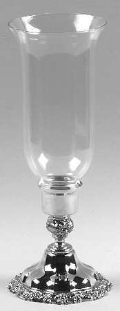 Countess (Silverplate, Hollowware) Plated Hurricane Lamp and Globe