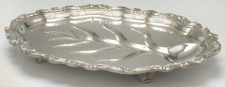 Countess (Silverplate, Hollowware) Small Plated Footed Platter with Well