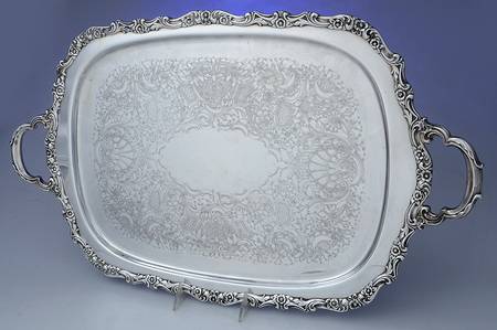 Countess (Silverplate, Hollowware) Large Silverplate Waiter Tray