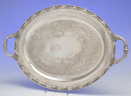 Exquisite (Silverplate, Hollowware) Small Silverplate Waiter Tray