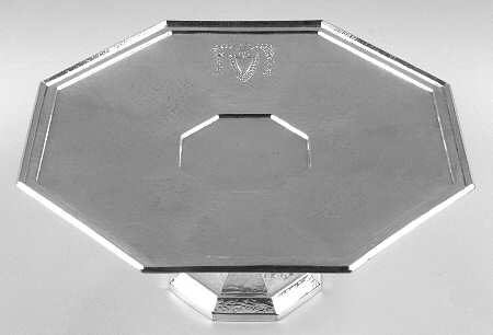 Heraldic (Silverplate, Hollowware) Silverplate Cake Stand