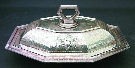 Heraldic (Silverplate, Hollowware) Double Vegetable Bowl