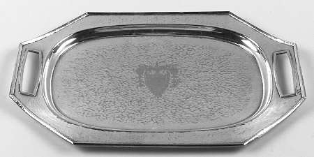 Heraldic (Silverplate, Hollowware) Silverplate Demitasse Tray