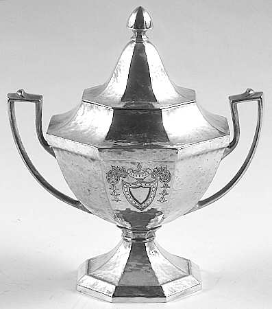 Heraldic (Silverplate, Hollowware) Sugar Bowl & Lid