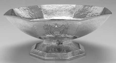 Heraldic (Silverplate, Hollowware) Footed Round Vegetable Bowl