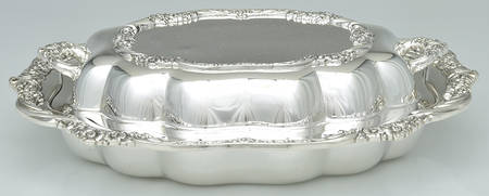 Heritage (Silverplate, Hollowware) Double Vegetable Bowl