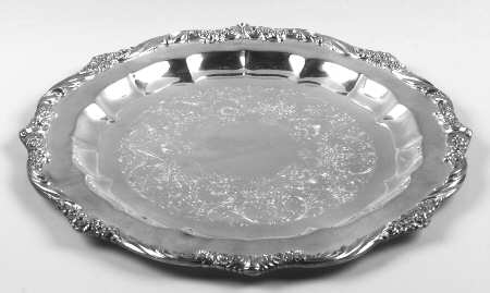 Heritage (Silverplate, Hollowware) Small Round Silverplate Tray