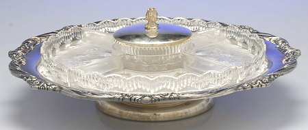 Heritage (Silverplate, Hollowware) Lazy Susan with Liner
