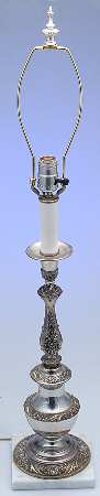 Heritage (Silverplate, Hollowware) Electric Lamp W/No Shade