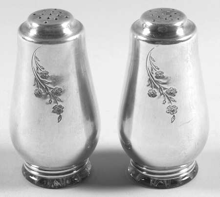 Springtime (Silverplate, Hollowware) Salt & Pepper Set
