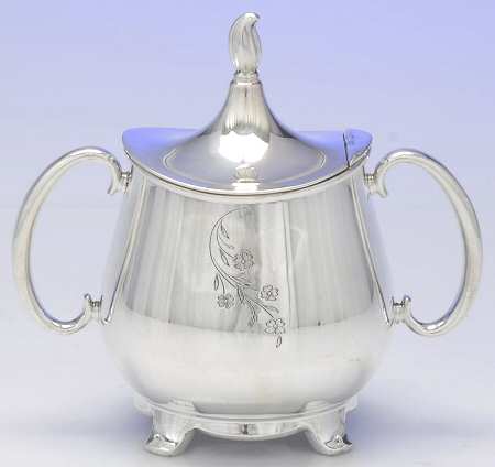 Springtime (Silverplate, Hollowware) Sugar Bowl & Lid