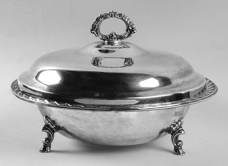 Spring Flower (Silverplate, Hollowware) Silverplate Round Covered Casserole by International Silver