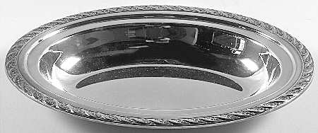 Spring Flower (Silverplate, Hollowware) Double Vegetable Bowl-No Lid