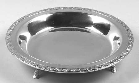 Spring Flower (Silverplate, Hollowware) Footed Pie Plate