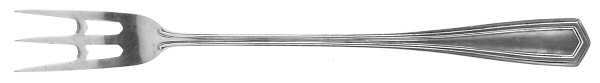 Brandon (Sterling, 1913, Monograms) Short Handle Pickle/Olive Fork