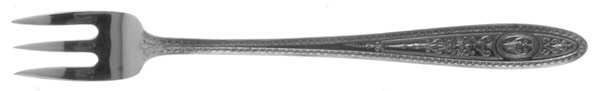 Wedgwood (Sterling, 1924, Monograms) Cocktail/Seafood Fork