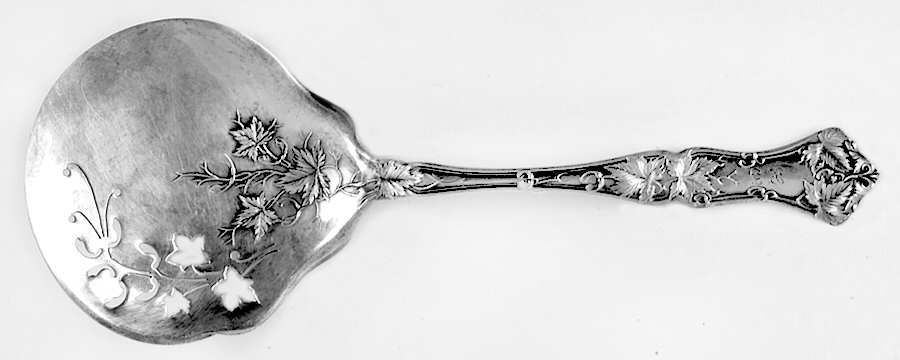 Edgewood (Sterling, 1909, Monograms) Tomato Server, Solid Piece
