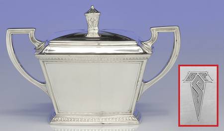 Pantheon (Sterling, 1920, Hollowware) Sugar Bowl & Lid