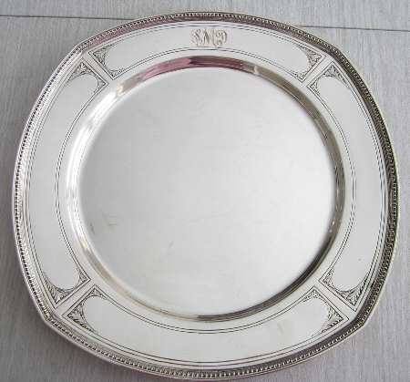 Pantheon (Sterling, 1920, Hollowware) 13" Round Tray