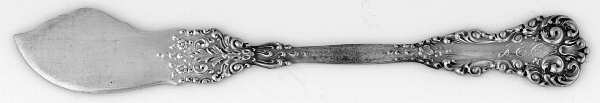 Revere (Sterling, 1898, No Monograms) Small Flat Handled Butter Spreader