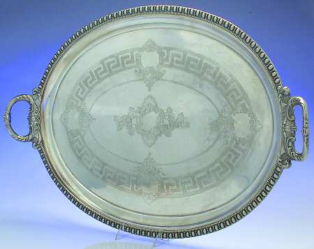 Medallion (Silverplate, 1867, Hollowware) Silverplate Waiter Tray