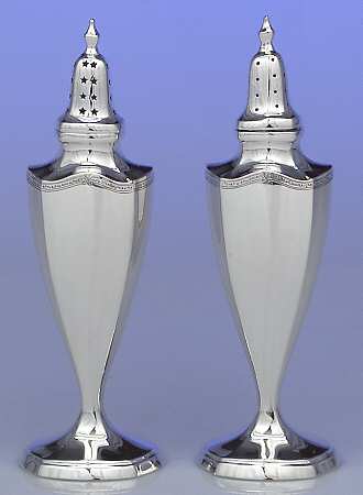 Minuet (Sterling, 1925, Hollowware) Salt & Pepper Set
