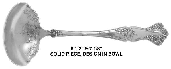 Vintage (Silverplate, 1904, Monograms)  Solid Gravy Ladle
