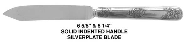 Vintage (Silverplate, 1904) Individual Solid Fruit Knife