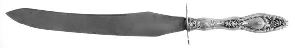 Cloeta (Sterling, 1904) Large Carving/Roast Knife StnlBl w/Sterling Guard