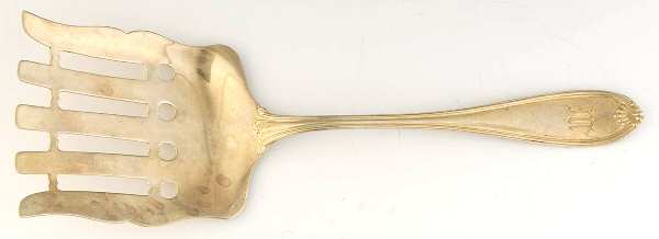 Margaret-Old (Sterling, 1907) Large Solid Asparagus Serving Fork