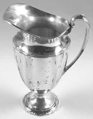 Chippendale (Silverplate, Hollowware, Pedestal) Silverplate Water Pitcher