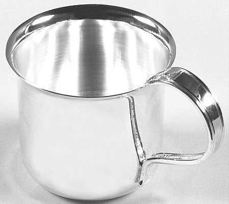 Century (Silverplate, 1923, Monograms) Baby Cup with Silverplate Cup and Handle HC