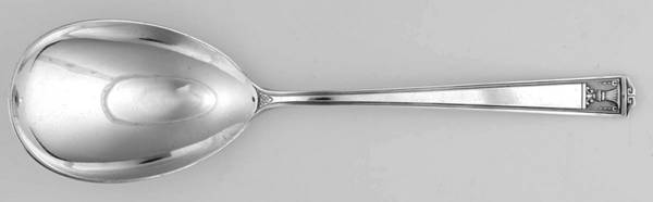 Century (Silverplate, 1923, Monograms) Solid Smooth Casserole Spoon
