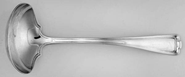 Cromwell (Silverplate, 1912, Monograms) Solid Gravy Ladle