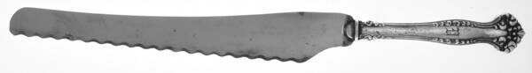 Avon (Silverplate, 1901, Monograms) Bread Knife with Silverplate Blade