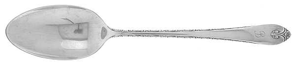 Exquisite (Silverplate, 1940, Monograms) Tablespoon (Serving Spoon)