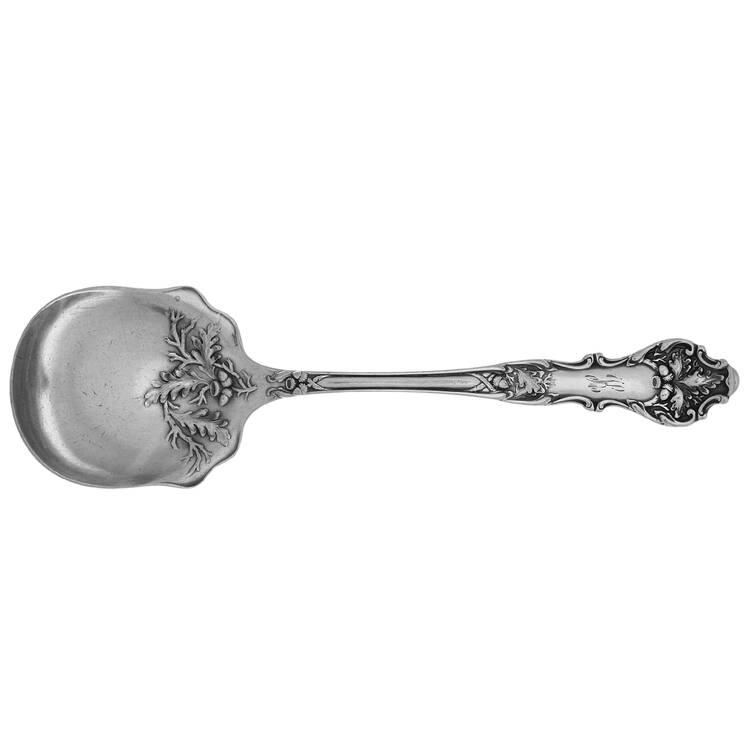 Charter Oak (Silverplate, 1906, Monograms) Sugar Spoon by International Silver