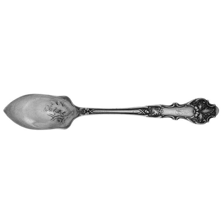 Charter Oak (Silverplate, 1906, Monograms) Fruit/Orange Spoon
