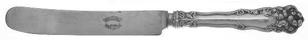 Berwick (Silverplate, 1904, Monograms) Old French Hollow Knife with Bolster