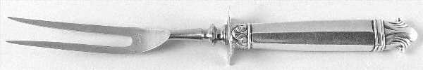 INS300 (STERLING) Small Steak Carving Fork with Stainless Prongs