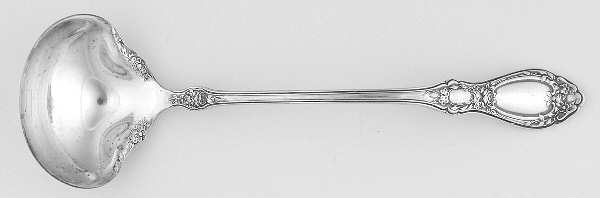Sharon (Silverplate, 1910, Monograms) Solid Piece Cream Ladle