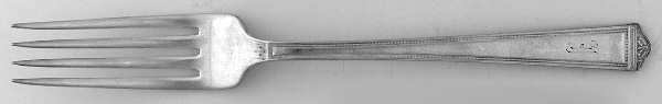 Anniversary (Silverplate, 1923, Monograms) Fork by International Silver