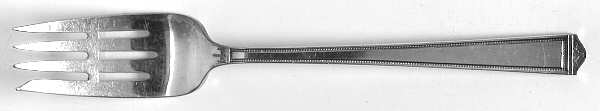 Anniversary (Silverplate, 1923, Monograms) Dessert Fork