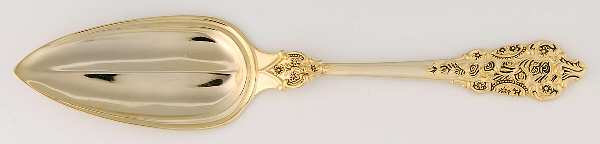 Golden Grand Antique (Gold Electroplate) Solid Pie Server