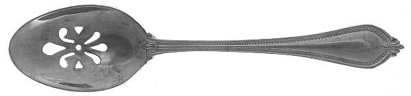 Yorkshire Bead (Silverplate) Pierced Tablespoon (Serving Spoon)