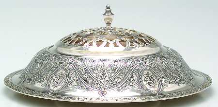 Duchesse (Silverplate, Hollowware) 10" Round Centerpiece with Frog