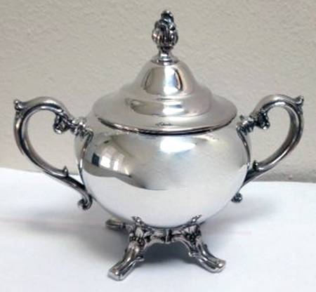 72-3 (Silverplate, Hollowware) Sugar Bowl & Lid