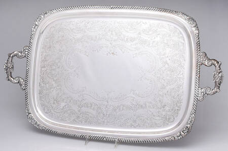 Lord Robert (Silverplate, Hollowware) Large Silverplate Waiter Tray