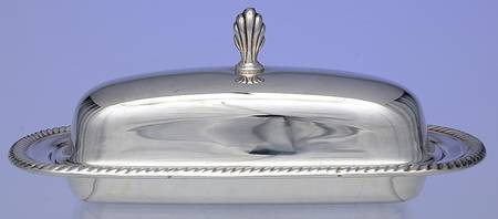 Castleton (Silverplate, Hollowware) 1/4 Pound Covered Butter & Liner