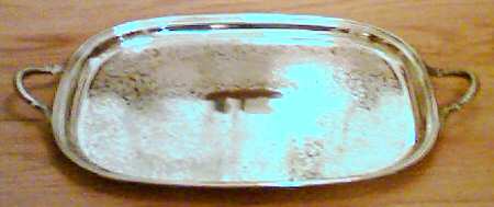 09 (Silverplate, Hollowware) Silverplate Waiter Tray